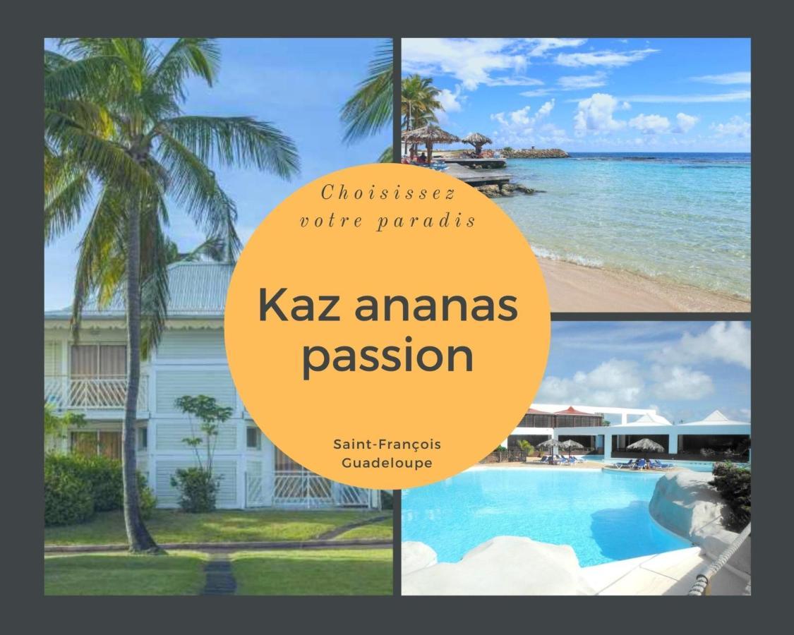 F3 _ Kaz Ananas Passion Au Manganao Lejlighed Saint-Francois  Eksteriør billede