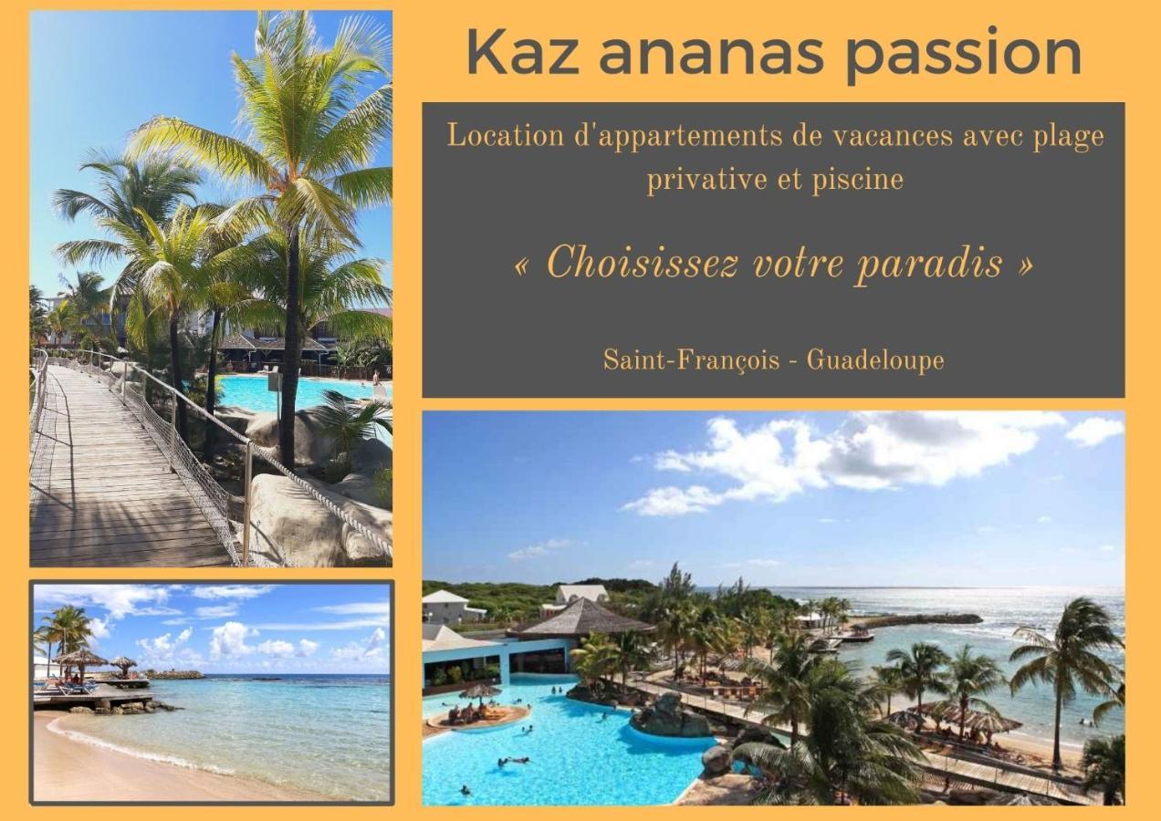 F3 _ Kaz Ananas Passion Au Manganao Lejlighed Saint-Francois  Eksteriør billede